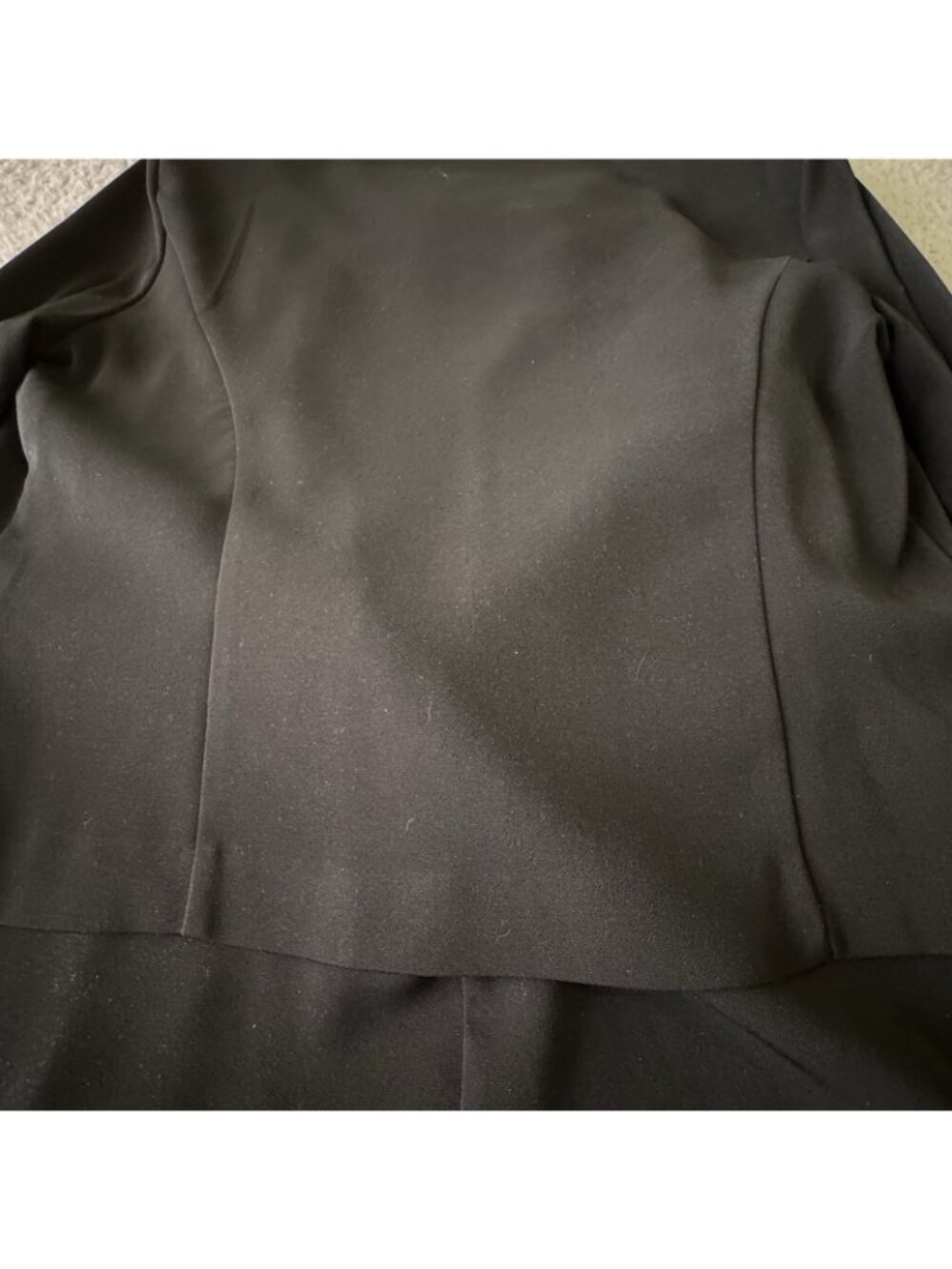 Mid-Century Style Suit 3pc Women's Sz 8 Jacket Black Knit Pink Satin Midi Skirt - Picture 5 of 16